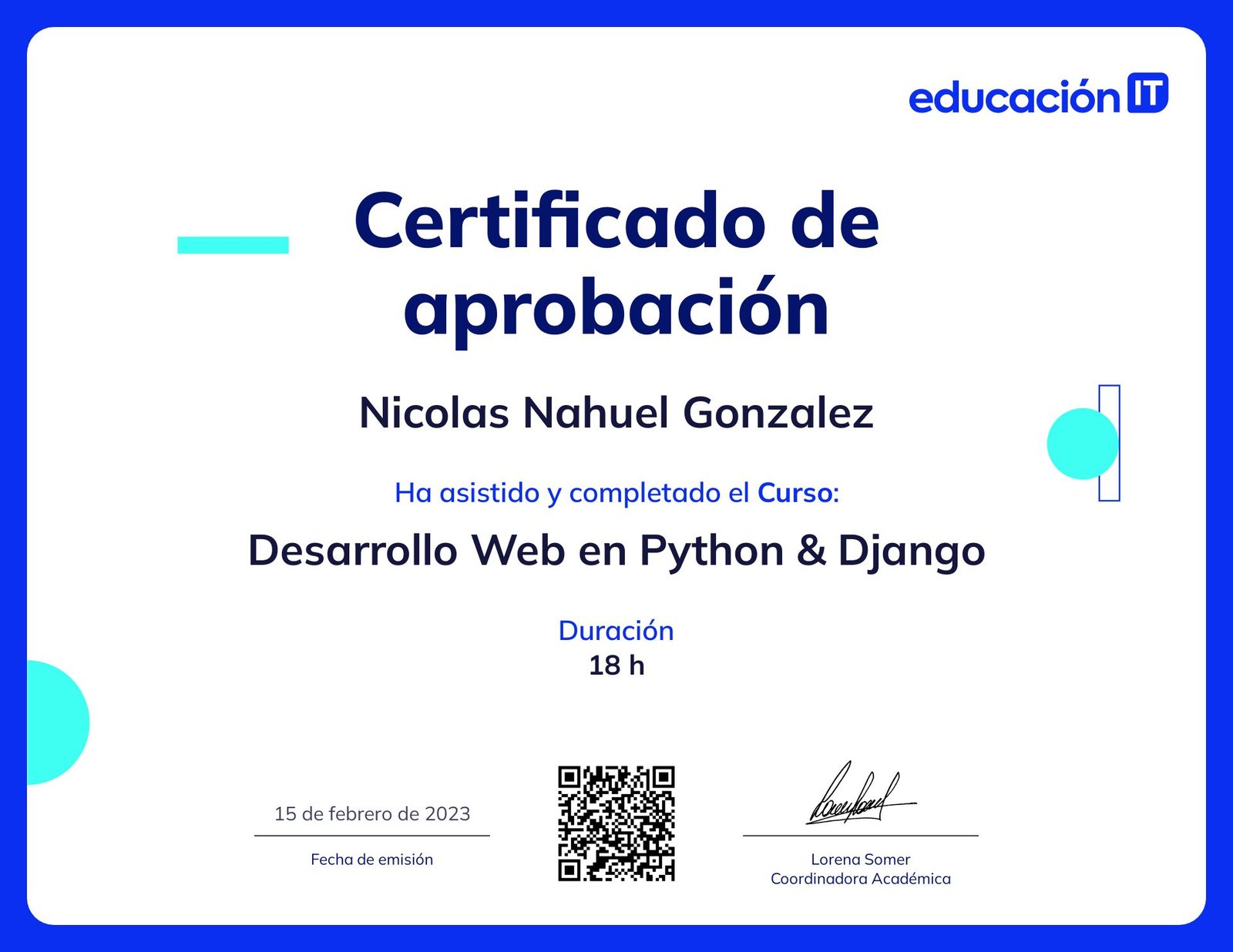 Desarrollador Django
